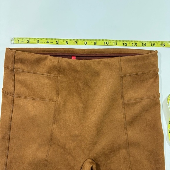 Spanx Faux Suede Leggings Rich Caramel Size XL - Picture 8 of 9